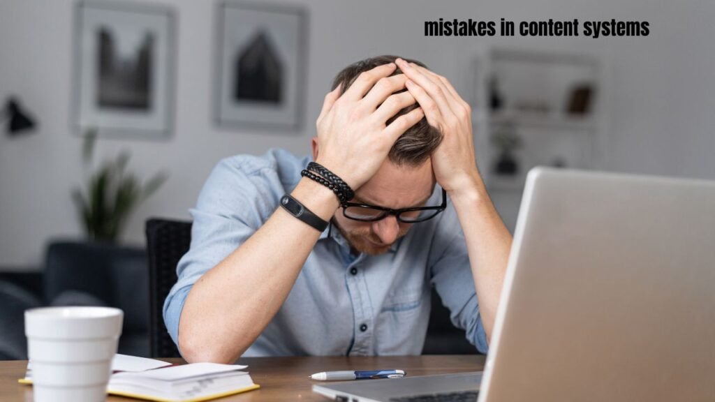 mistakes in content systems
